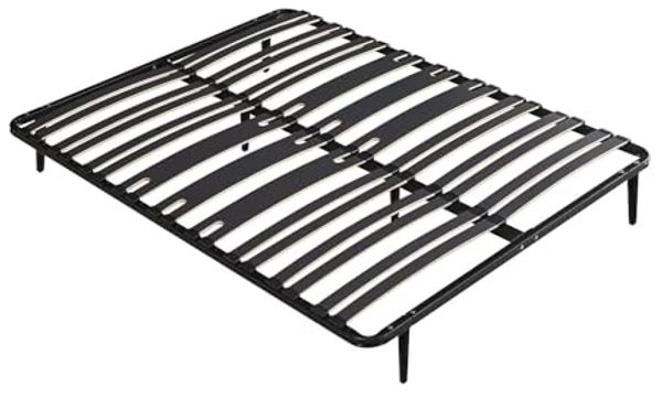 Vente-unique - CERRISI Lattenrost und Bettrahmen Metall Schwarz - B 3 cm138 cm x H 25 cm5 cm x L 12 cm188 cm