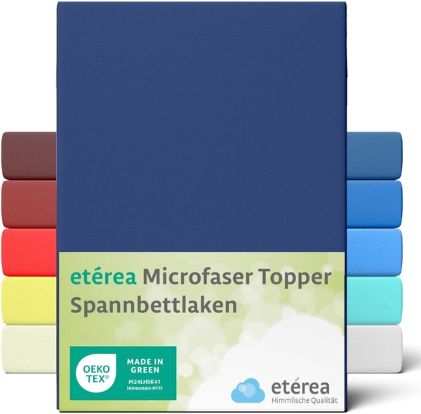 etérea Himmlische Qualität Spannbettlaken etérea Microfaser Topper Spannbettlaken, Microfaser, Gummizug: rundum, (1 Stück)