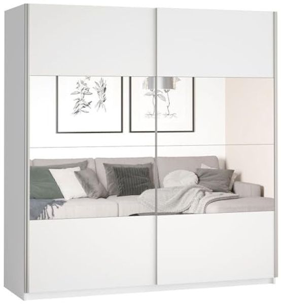 Schwebetürenschrank Beta Kleiderschrank Ausführung weiß