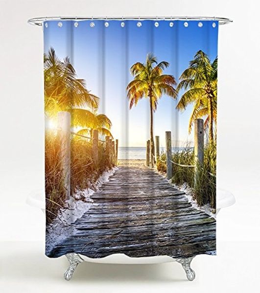 Sanilo Duschvorhang Fort Lauderdale 180 x 200 cm, 100% wasserdicht, Anti-Schimmel-Effekt, hochwertige Qualität