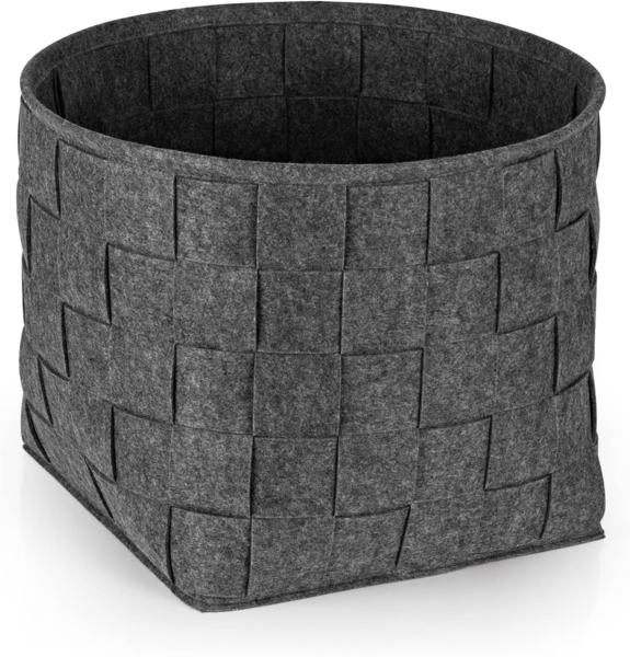 N8WERK Aufbewahrungskorb Filz 40cm dunkelgrau