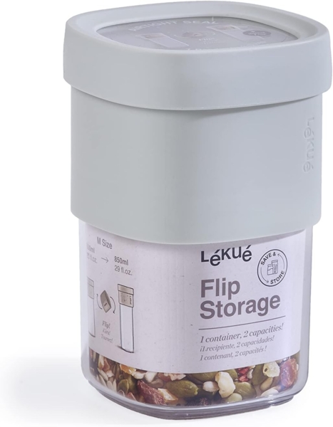 Lekue Flip Storage Lichtgrün Vorratsdose 800 ml