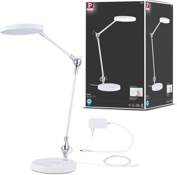 Paulmann 78011 LED Schreibtischleuchte Numis White Switch weiß