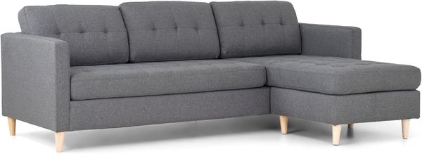 Ecksofa Mars grau Stoffsofa Eckgarnitur Couchgarnitur Couch Sofa Wohnlandschaft