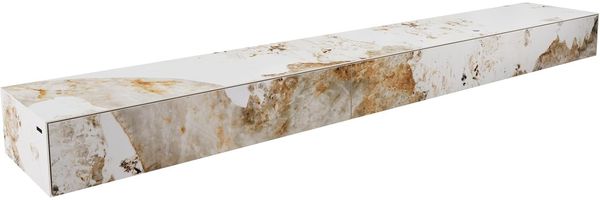 Lowboard Cuor 250 cm Keramik Minas Melange Weiß-Beige 1 Klappe 1 Schubfach Schwebend