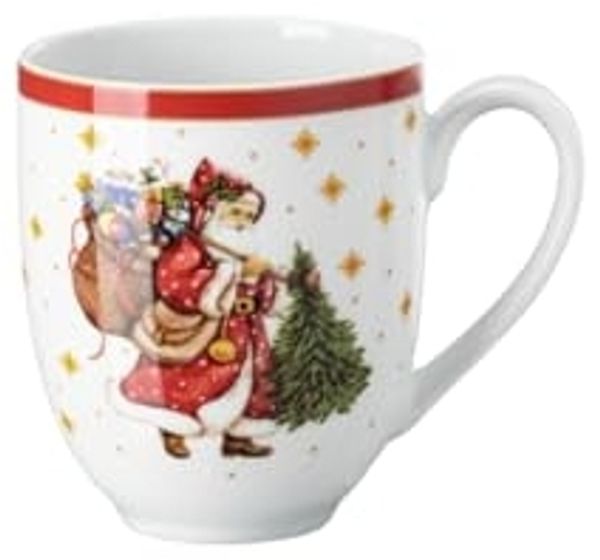 Hutschenreuther Becher mit Henkel Happy Wintertime Red, Tasse, Porzellan, Mehrfarbig, 400 ml, 02488-727471-15505