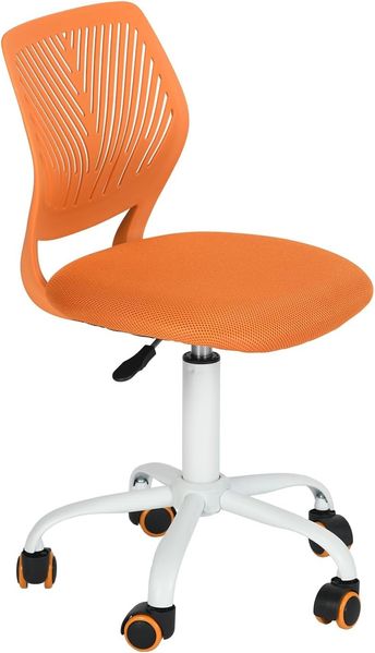 FurnitureR Gaming Stuhl für Kinder, ergonomischer Schreibtischstuhl ohne Armlehnen, moderner Bürostuhl mit Sitzhöhenverstellung und leisen Gummirädern, ideal für Lernen und Spielen