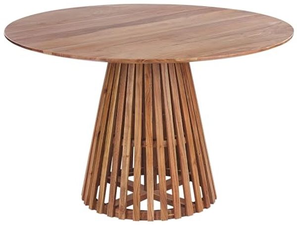 Esstisch MESILLA 120 cm 120 cm Akazienholz Dunkler Holzfarbton