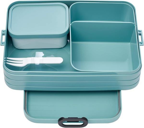 Mepal Lunchbox Bento-Lunchbox Take A Break Nordic Green, Large – Brotdose mit Fächern