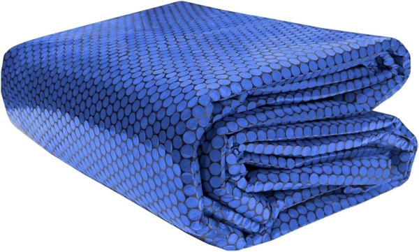 Poolpanda Pool Solarfolie 450 x 220 cm Elite rechteckig | 400 my | schwarz/blau | 15 mm Luftblasen