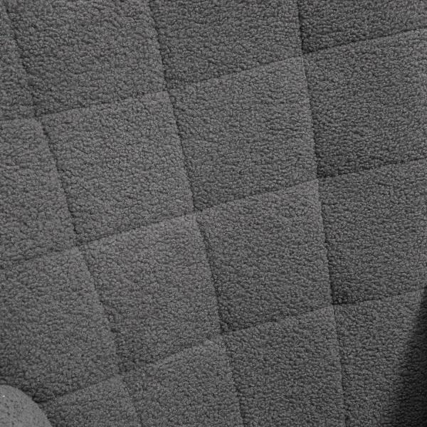 HOMCOM Schaukelstuhl Schwingsessel Akzentstuhl Wohnzimmersessel Relaxsessel Schaukelsessel für Schlafzimmer, Belastbarkeit bis 120 kg, Berbervlies, Dunkelgrau 71 x 92 x 101 cm Bild 7