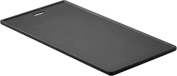 RÖSLE VIDERO, Hochwertige Grillplatte aus Gusseisen für Fleisch und kleine Grillstücke, Grillbranding, Platte beidseitig verwendbar, 45 x 24 cm, für alle VIDERO Modelle ab Modelljahr 2021