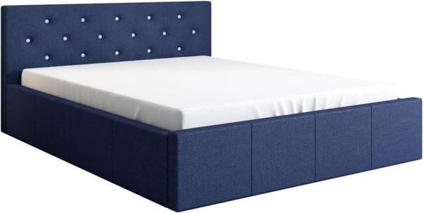 Polsterbett SKIDI , Kobalt 80, 90 x 200