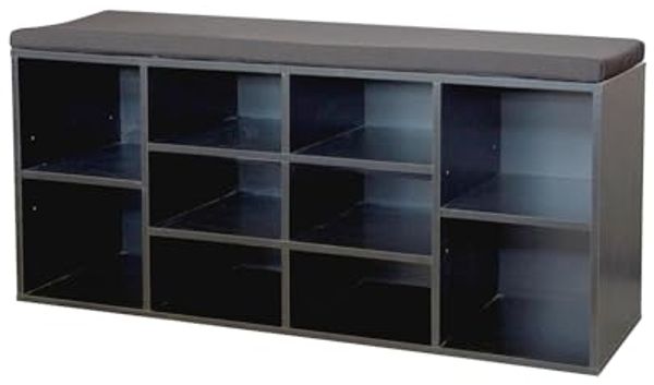 HTI-Line Schuhbank Schuhbank Katja6 (Stück, 1-St, 1 Schuhbank mit Kissenauflage), Schuhregal 10 Fächer