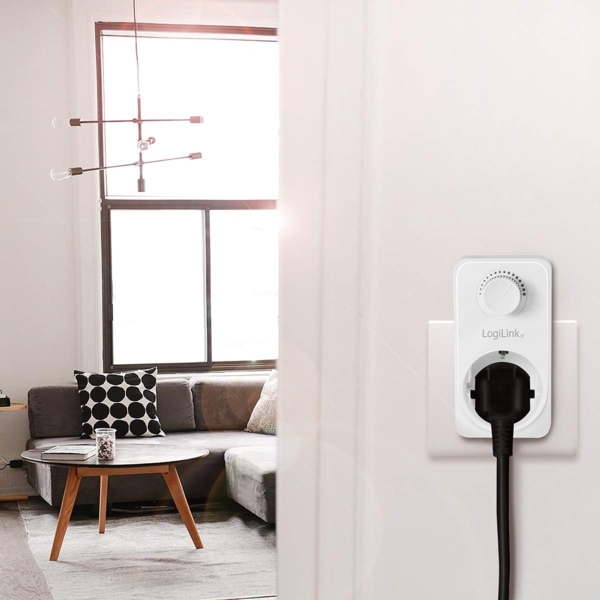 LogiLink PA0151 Dimmer Montierbar Drehregler Weiß Eurostecker Eurostecker Bild 7