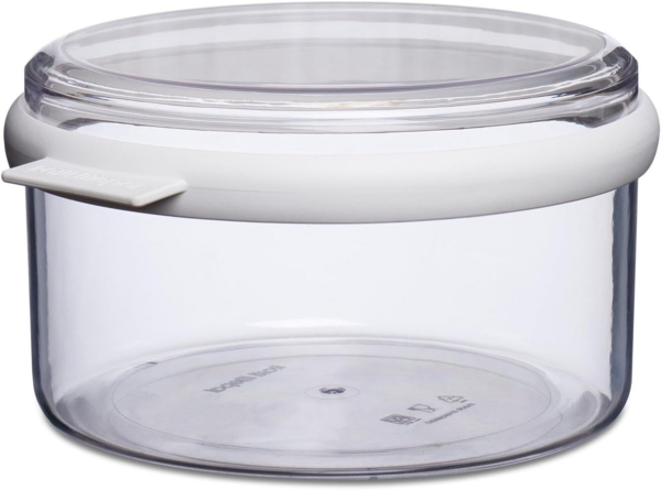 Mepal | Modula Vorratsdose rund 1.5 Liter | Plastik, Weiß | 19 x 10.8 cm | ideal für frische Lebensmittel & trockene Vorräte | modernes Design