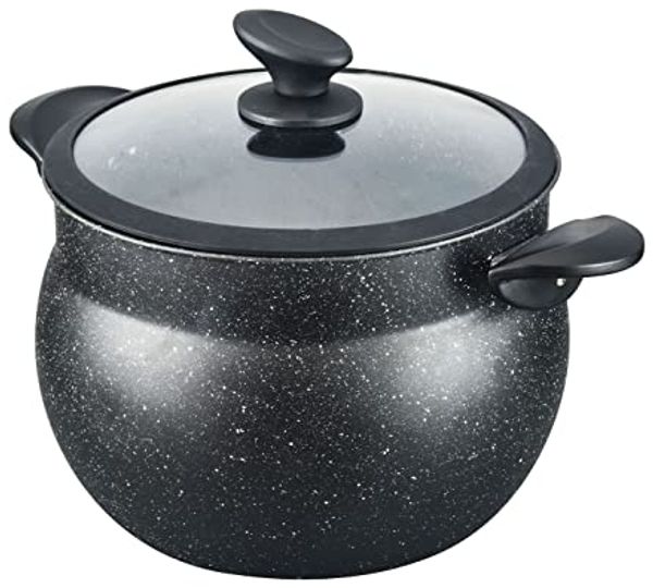 Cheffinger CF-COUS12: 12L Marmorbeschichteter Dampfgarer Couscous-Topf