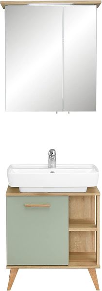Pelipal Badmöbel-Set 2-teilig Quickset 963 mit Waschbeckenunterschrank und Spiegelschrank (LED) | Hochwertige Badezimmermöbel vom Markenhersteller
