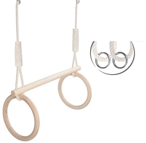 MAMOI® Trapez Schaukel Turnringe Trapez | Kinder Turnringe Turnringe Schaukel | Turnringe Kinder Trapez | Turnringe Trapez Schaukel Kinder | CE | 100% ECO | Made in EU