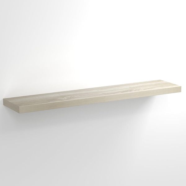 Casaria Wandregal mit Halterung, 2 Stück, MDF, Eiche / Natur, 110 x 23 x 3,8cm Bild 3