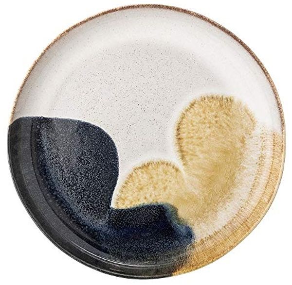 Bloomingville Servierplatte Jules, 35cm Steingut großer Servierteller Speiseteller Essteller