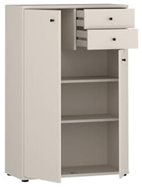 Hochkommode >TEMPRA2< in Sand - 73,7x111,1x34,8cm (BxHxT) Bild 6