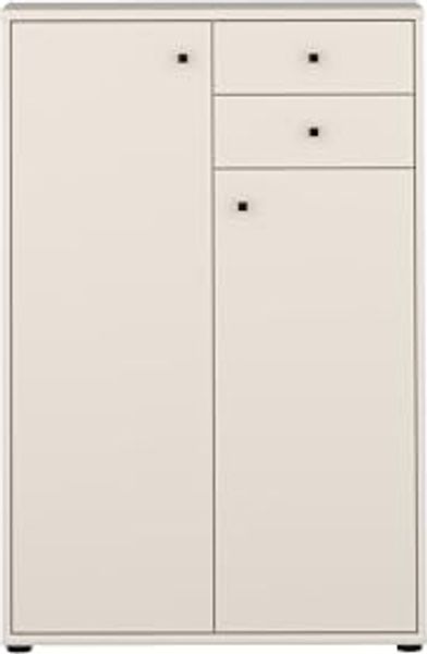 Hochkommode >TEMPRA2< in Sand - 73,7x111,1x34,8cm (BxHxT)