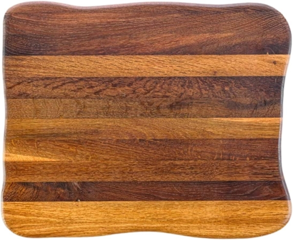 La Madera Steakbrett Top - Eiche dunkel - 40 x 33 x 4,5cm