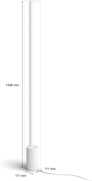 Philips Hue Gradient Signe Multicolor Floor Lamp - White Bild 8