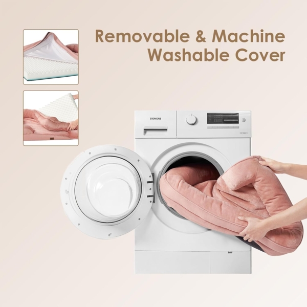 EHEYCIGA Orthopädisches Hundebett Grosse Hunde, Memory Foam, Mittelgroße Hunde, Waschbar Wasserdicht, rutschfest, mit Hohem Rand Bild 6