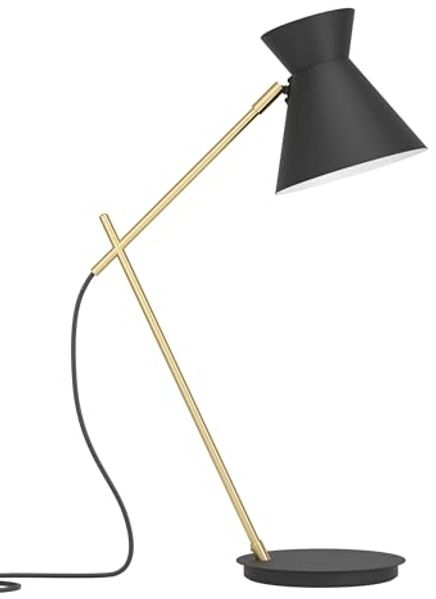 Eglo 98864 Tischleuchte AMEZAGA schwarz, messing L:35,5 B:16 H:57,5cm mit Wippschalter Bild 2
