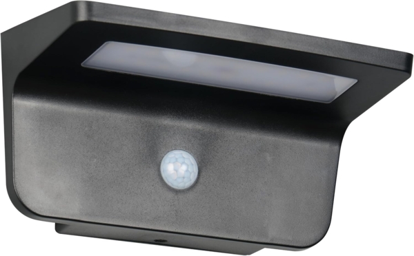 Solar Außenwandleuchte ATICO auch per USB aufladbar mit Bewegungsmelder, B: 20cm