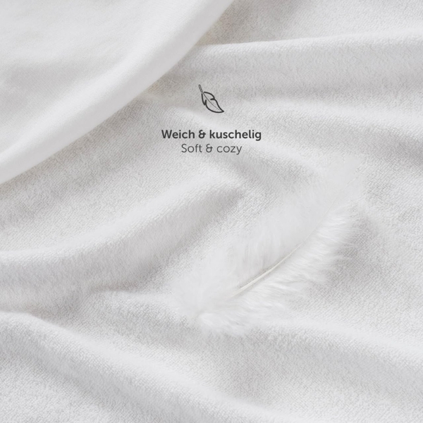 Blumtal® Frottee Spannbettlaken - Kuschelig weiches Bettlaken 160x200 cm, Oeko-Tex 100 Zertifiziert, bis 22cm Matratzenhöhe, Weiß Bild 6