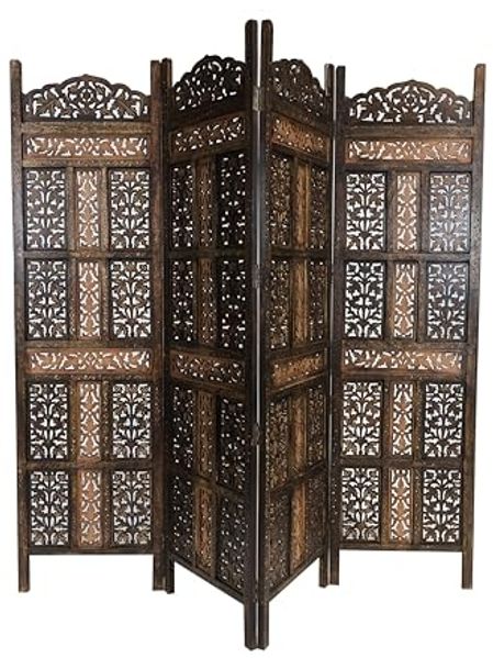 Marrakesch Orient & Mediterran Interior Paravent Orientalischer Paravent Krishna 180cm, Raumteiler, Sichtschutz, Handarbeit