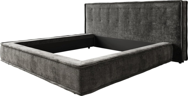 Polsterbettgestell Filikos 180x200 cm Chenille Anthrazit