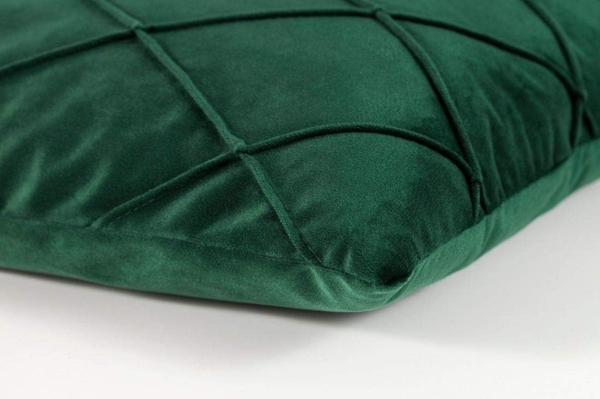 MAGMA Kissenhüllen NOBLESS samtig weich kuschelig einfarbig Rautenmuster - ca. 50 x 50 cm - 2er Set altrose Bild 5