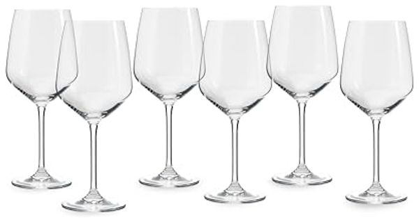 ECHTWERK Rotweinglas Set, ca. 630 ml, 6-tlg, Glas, hochwertig und mit zeitlosem Design