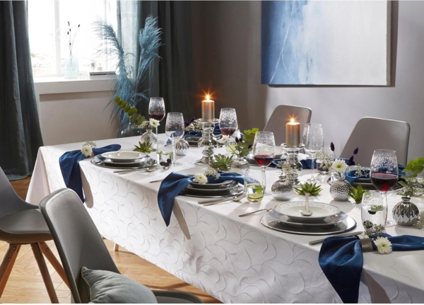 Erwin Müller Tischdecke Tischdecke "Oberhausen", Damast Uni Bild 6