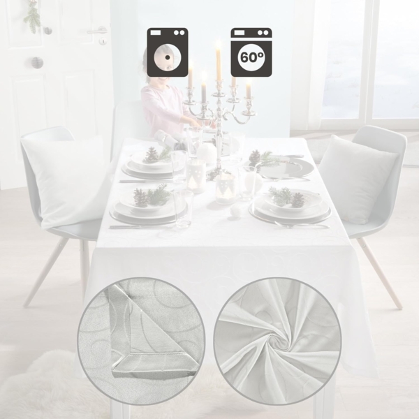 Erwin Müller Tischdecke Tischdecke "Oberhausen", Damast Uni Bild 7