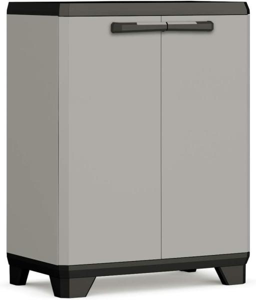 Keter Lagerschrank Niedrig Planet Grau und Schwarz 445035