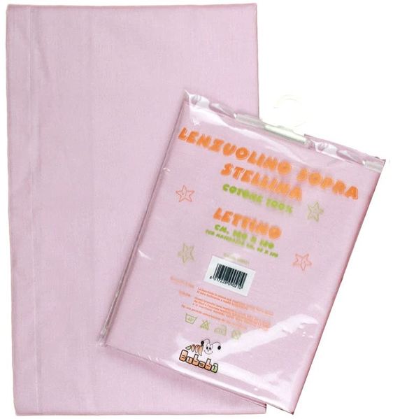 Bubabù Bettlaken Sternchen für Kinderbett Rosa