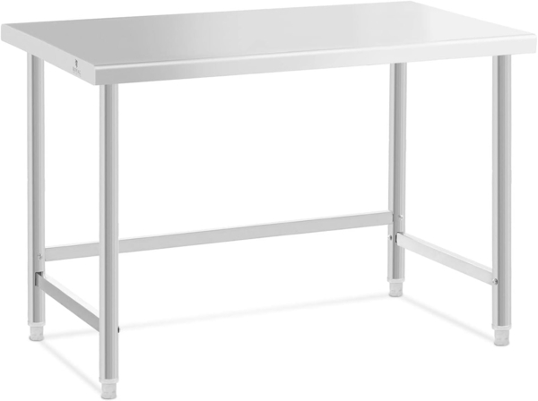 Royal Catering Arbeitstisch 120x60 cm Gastro Edelstahl Edelstahltisch Zerlegetisch 91 kg