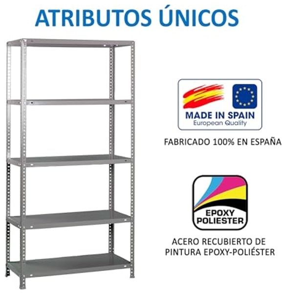 Simonrack Schwerlastregal, Lagerregal, 200 x 100 x 30 Metallregal, Kellerregal, Biegestelle 75 kg, 5 Fachböden, Galvanisiert - Advantage Bild 7