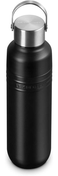 Le Creuset Trinkflasche 500ml Schwarz Matt Edelstahl