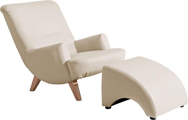 Brandford Sessel Polyurethan Beige Buche Natur