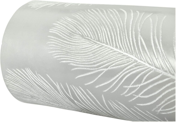 Pauleen LED Dekolicht LED-Kerze Cosy Feather, 2er Set, Wachskerze mit Timer Grau Bild 7