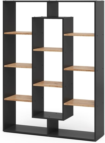 Raumteiler Anthrazit/Goldkraft Eiche 107.2 x 143 cm Vicco