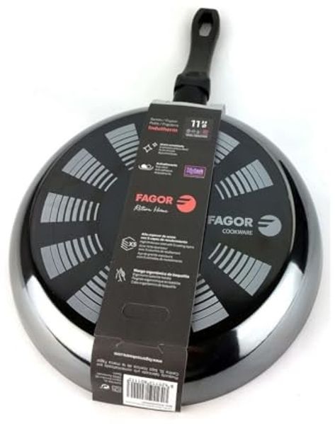 Pfanne Fagor Indutherm Schwarz Emaillierter Edelstahl (Ø 28 Cm) Bild 2