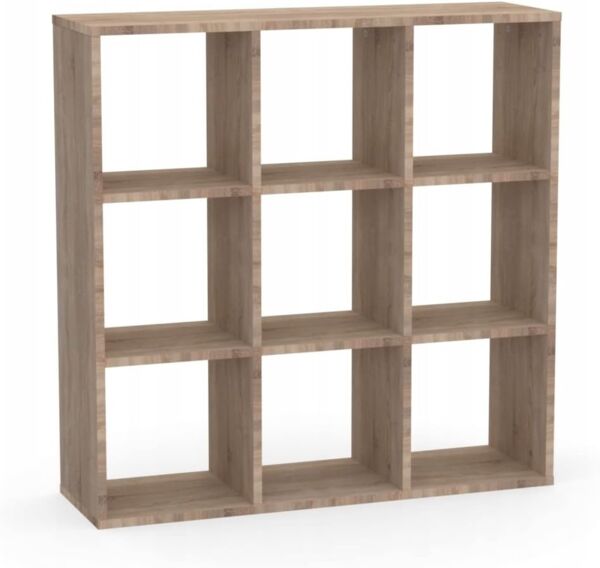 Kallax Regal 3x3 - Bücherregal - Raumteiler Regal - Würfelregal für Wohnzimmerund Büro - Regal Würfel mit 6 Fächern - Aufbewahrung Regal