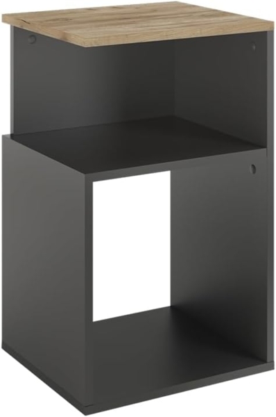 Nachttisch Elios Anthrazit/Goldkraft Eiche 40 x 65.3 cm Vicco